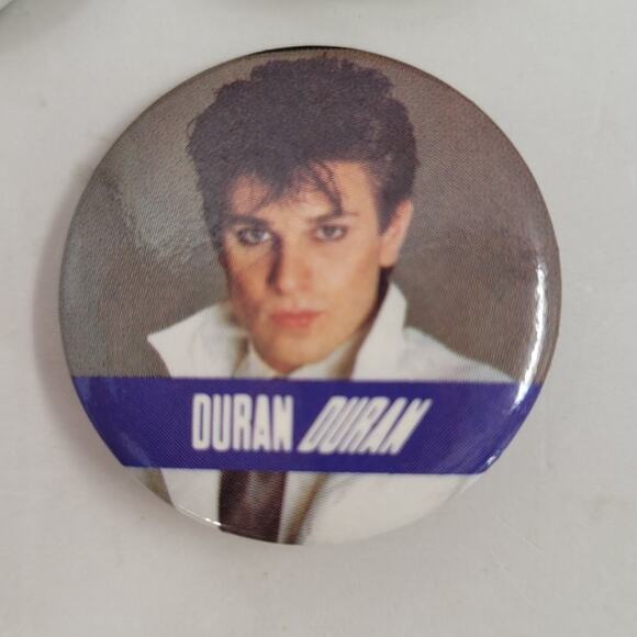 Vintage Duran Duran 80s Pin Lot Five Band Buttons Music Retro Collectible - Picture 7 of 10